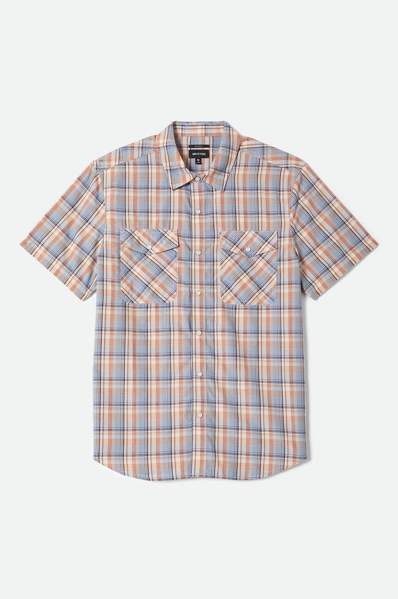 The Breezy Wayne Short Sleeve Shirt - Blue Multi Plaid