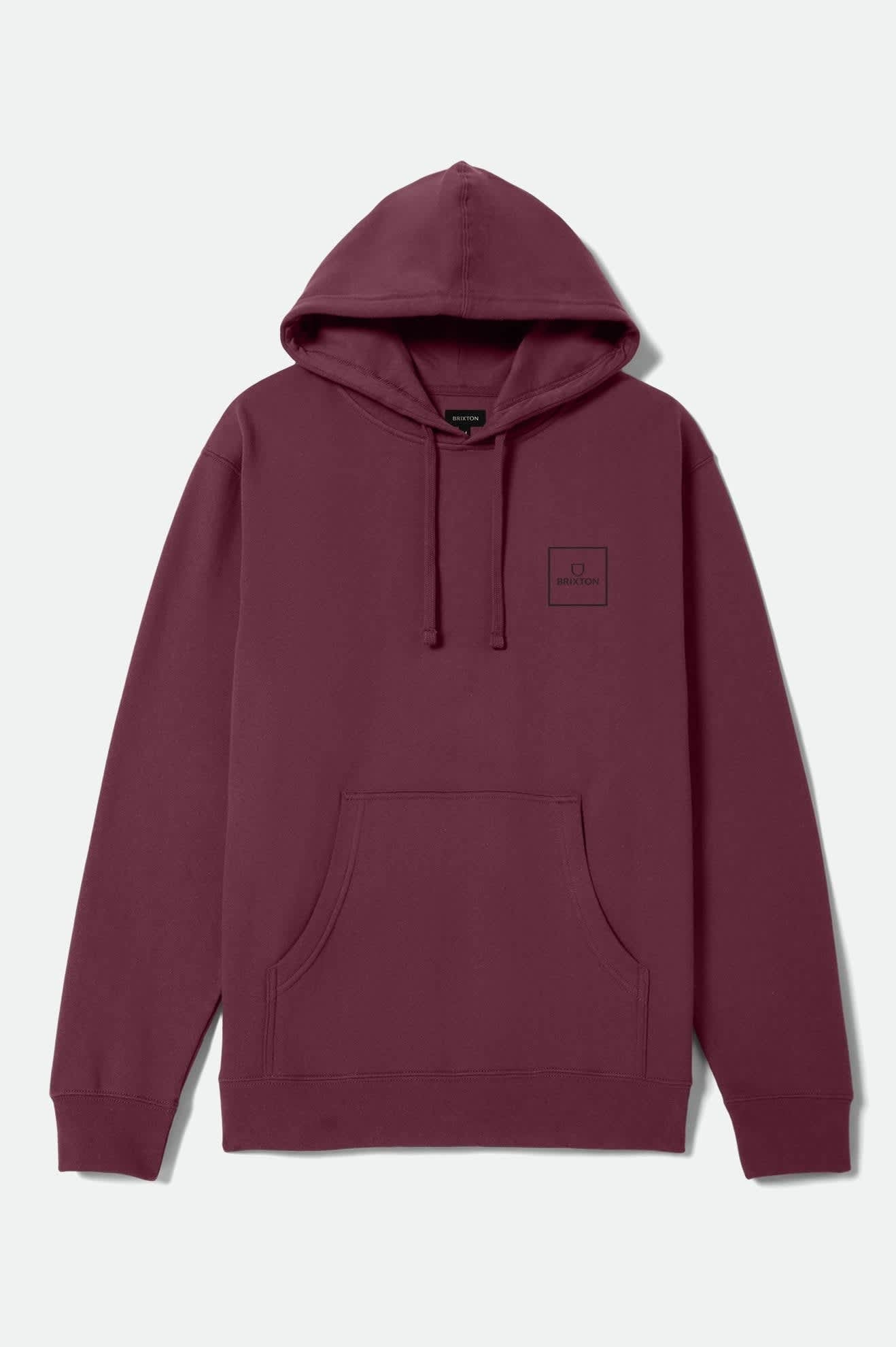 Alpha Square Hoodie - Maroon/Black