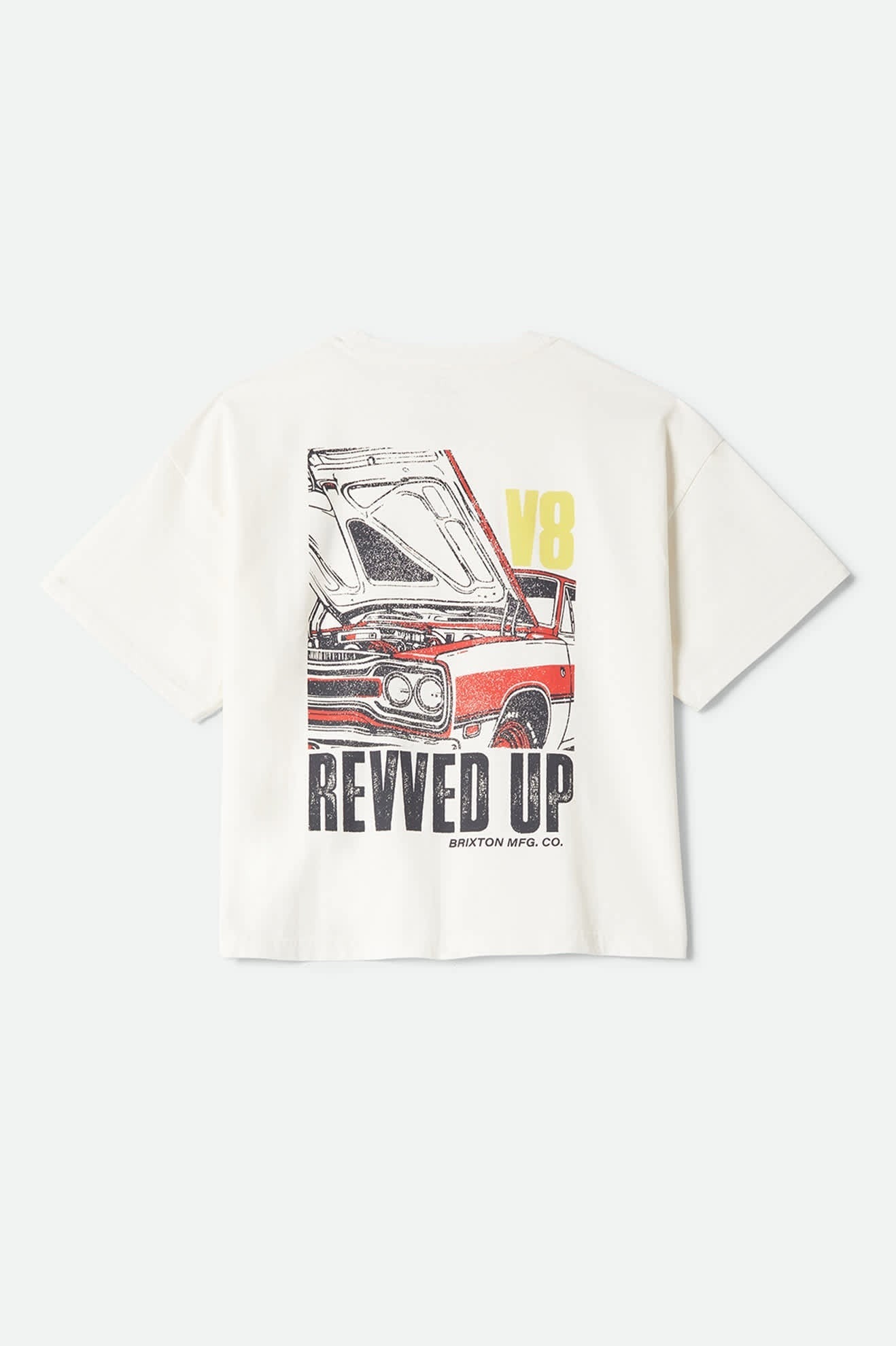 Revved Up Boxy Crew T-Shirt - Off White