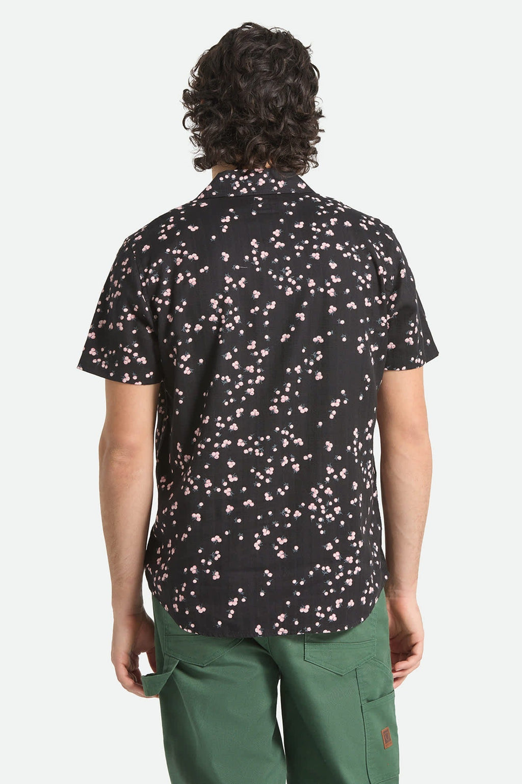 Charter Slub Short Sleeve Shirt - Black/Pink