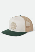 Oath Trucker Hat - Off White/Primal Green/Sand