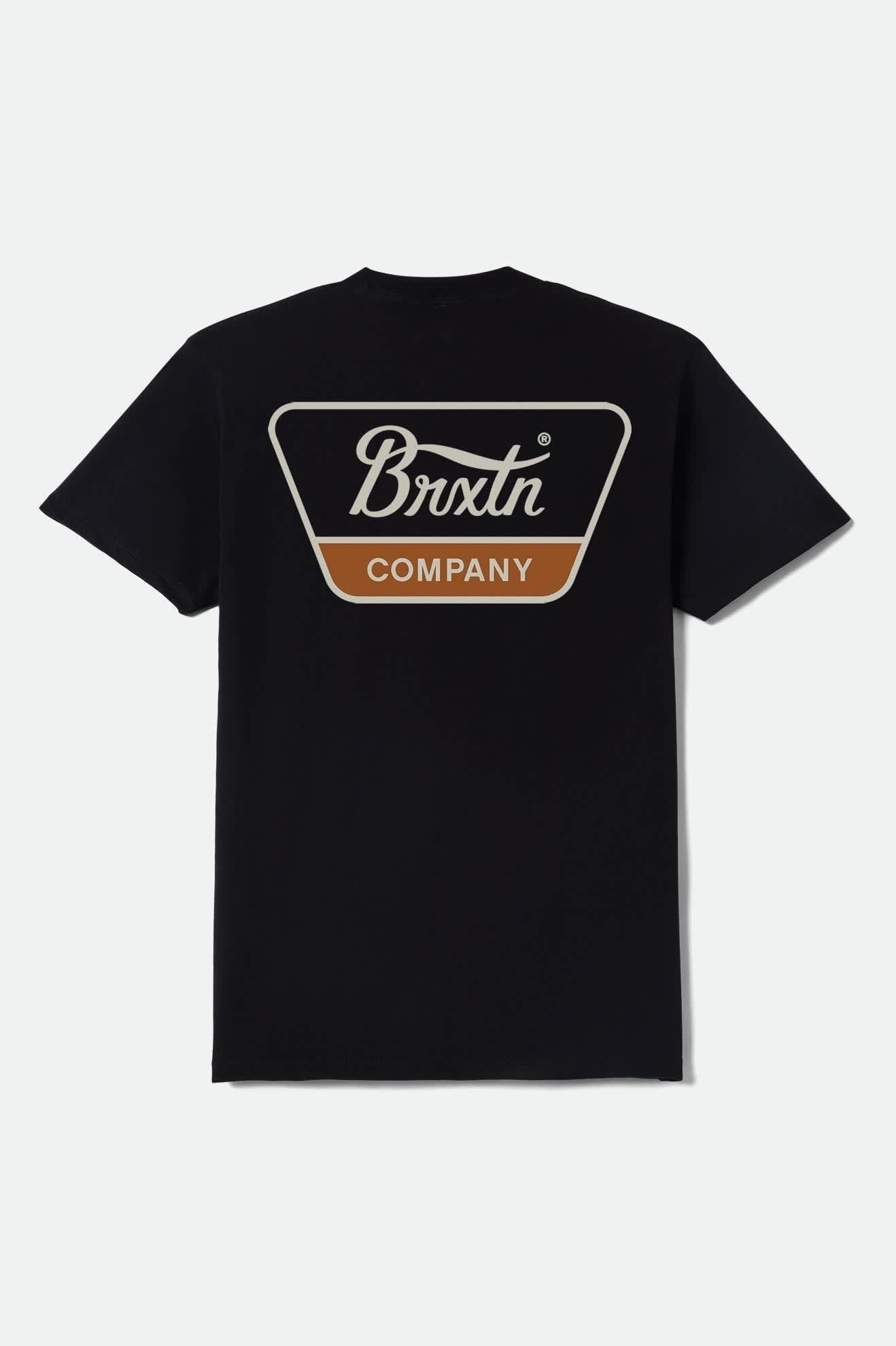 Linwood Short Sleeve Standard T-Shirt - Black/Stone/Rust