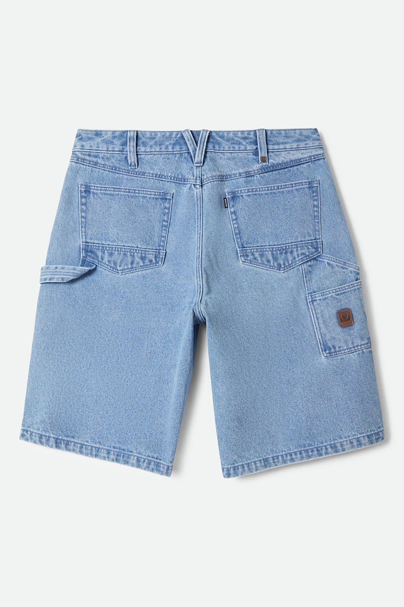 Builders Carpenter Baggy Short - Washed Blue Denim