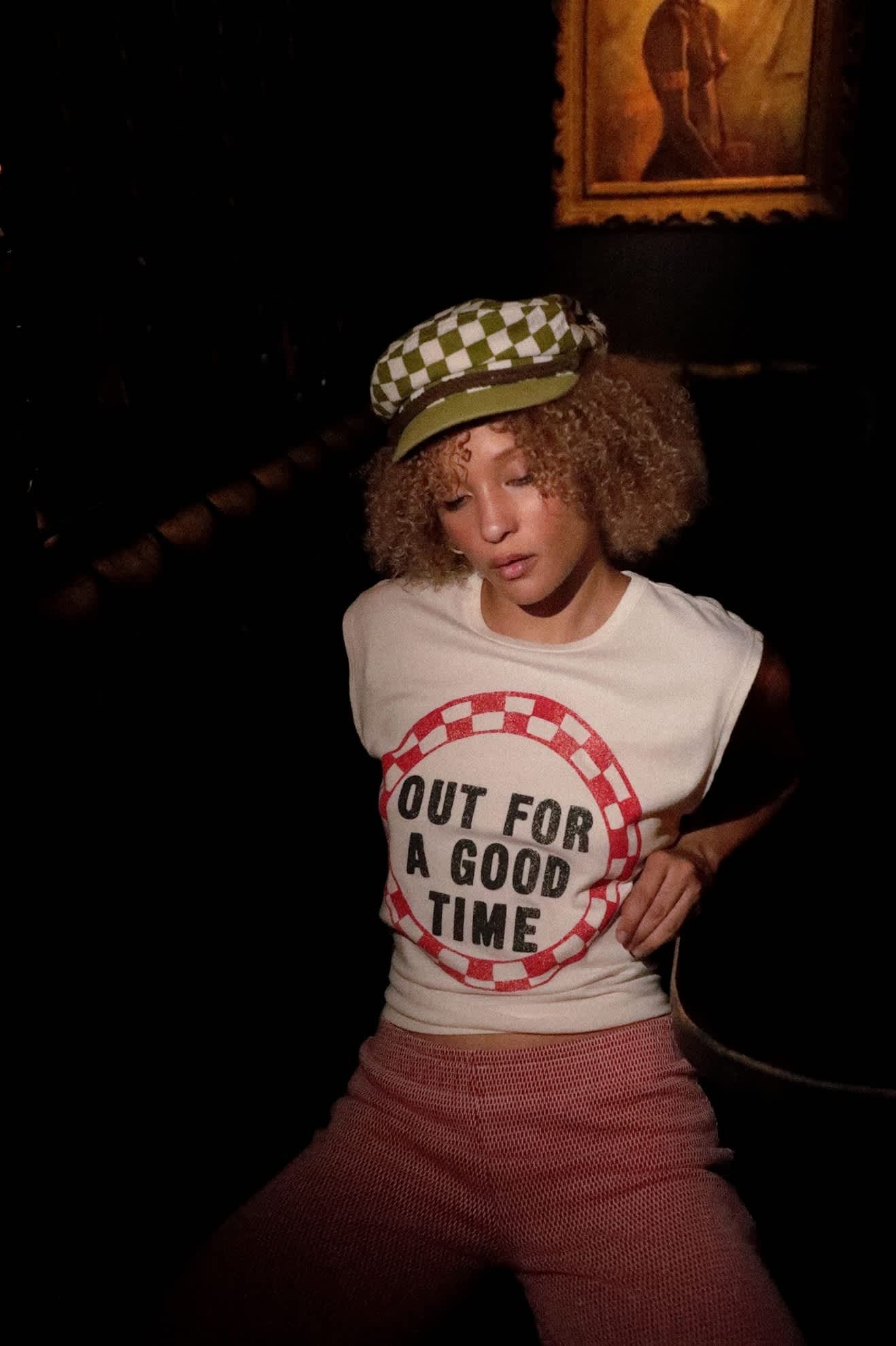 Out For A Good Time Muscle Tank - Off White