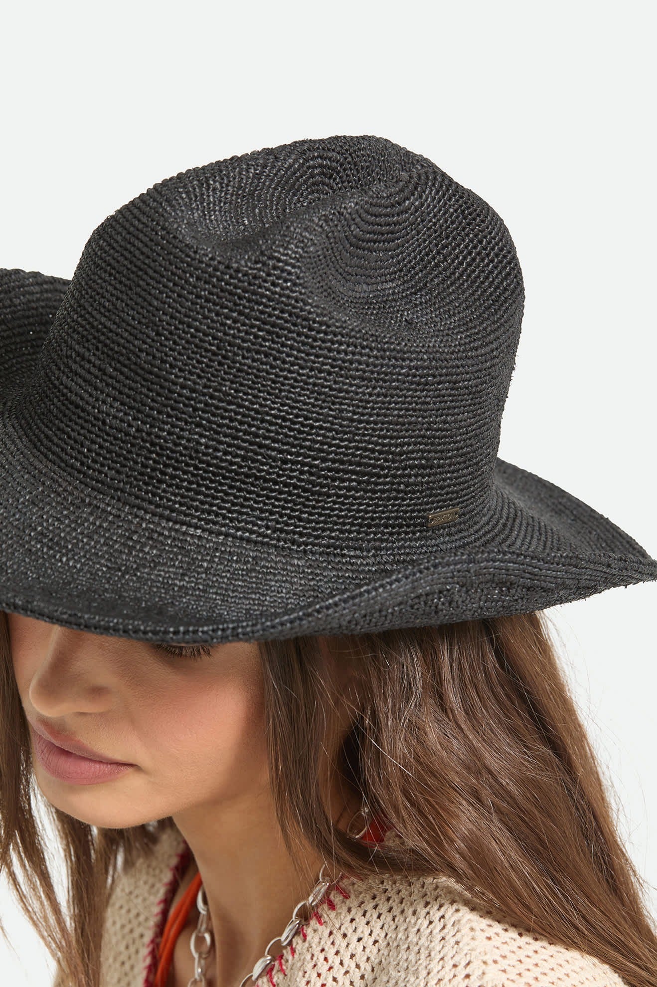 Odessa Straw Packable Cowboy Hat - Black