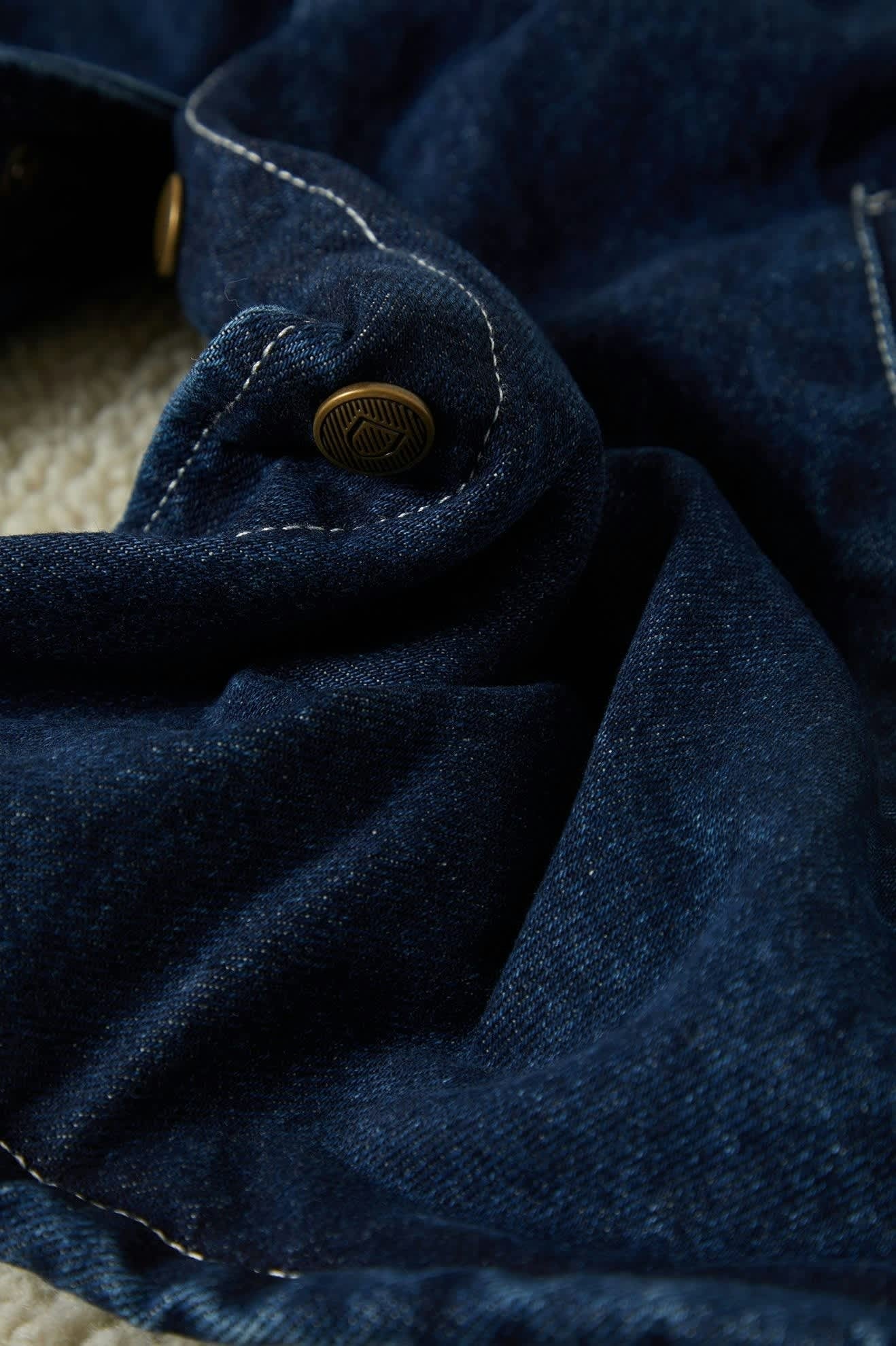 Durham Sherpa Lined Jacket - Medium Wash Denim