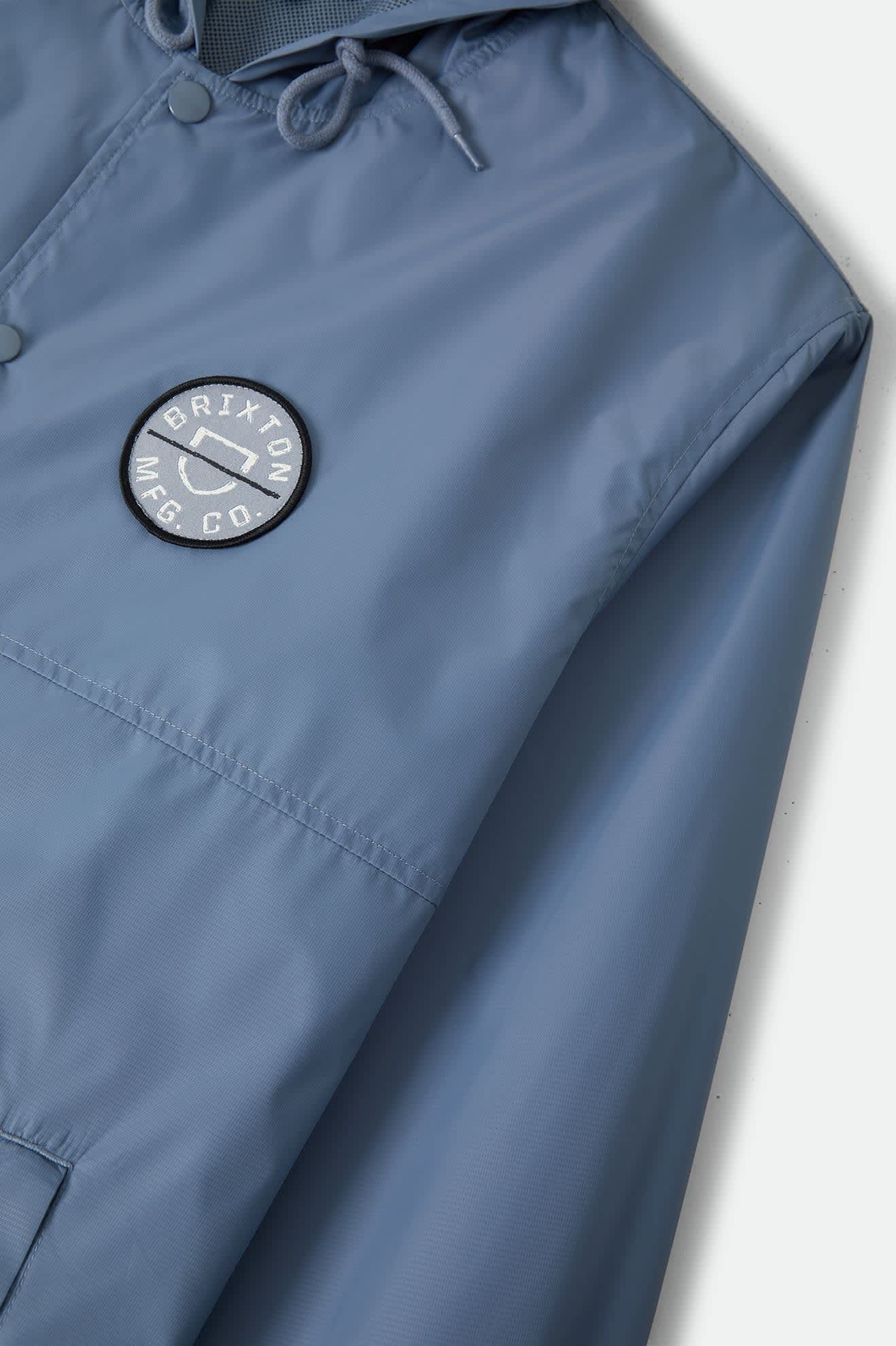 Hooded Claxton Lightweight Jacket - Slate Blue