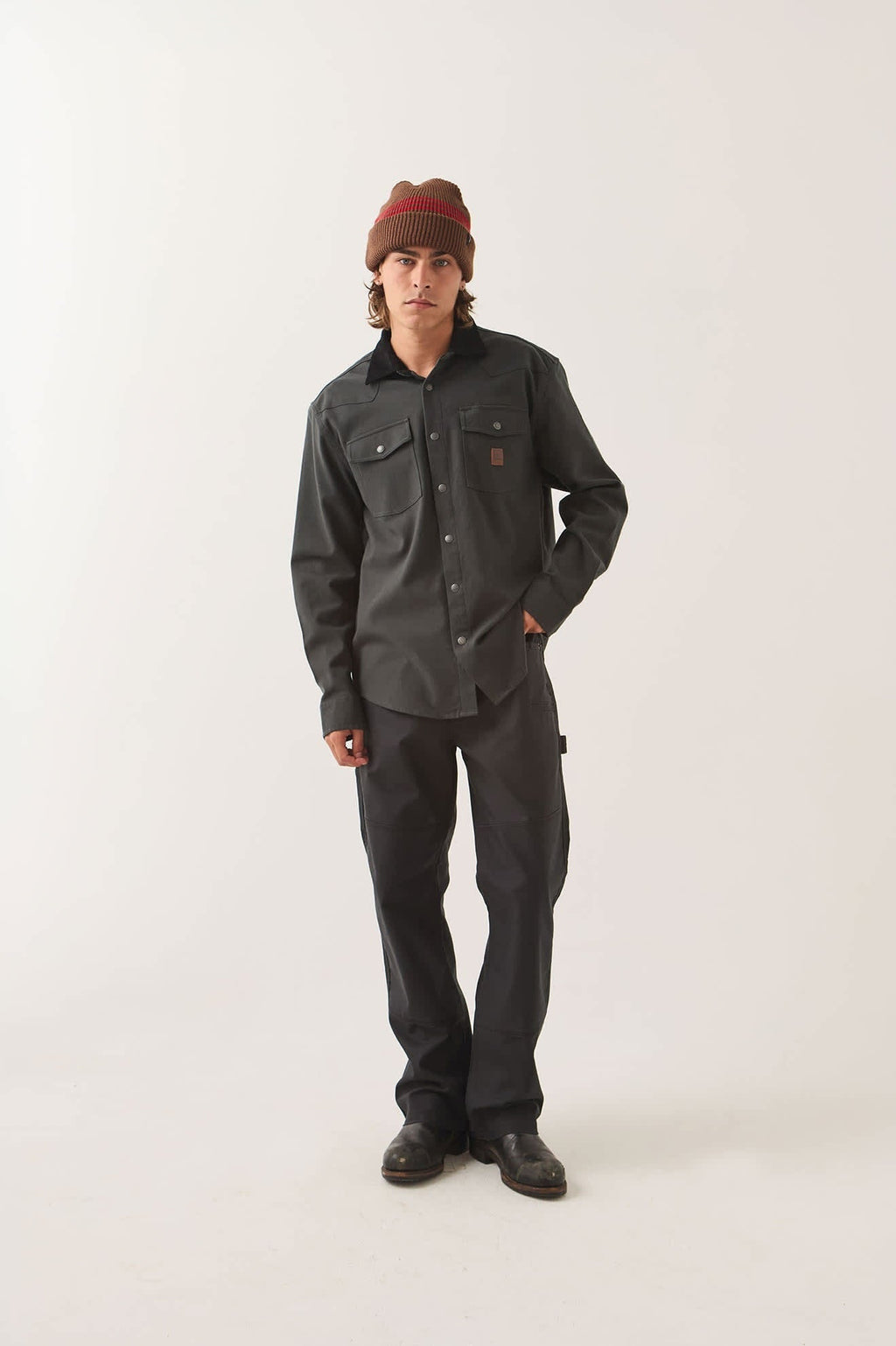 Bowery Builders Ranch Performance Flannel - Black