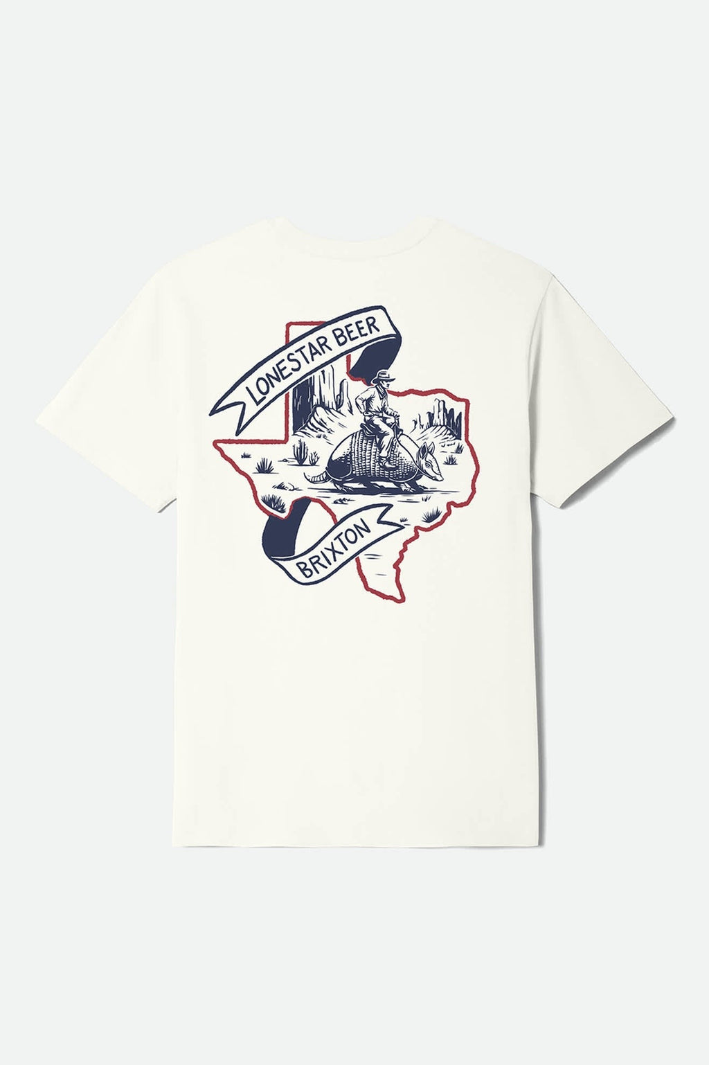 Lone Star Armadillo Short Sleeve Standard T-Shirt - Cream
