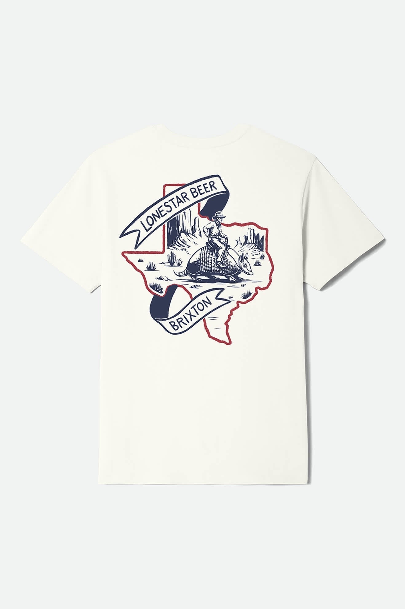 Lone Star Armadillo Short Sleeve Standard T-Shirt - Cream