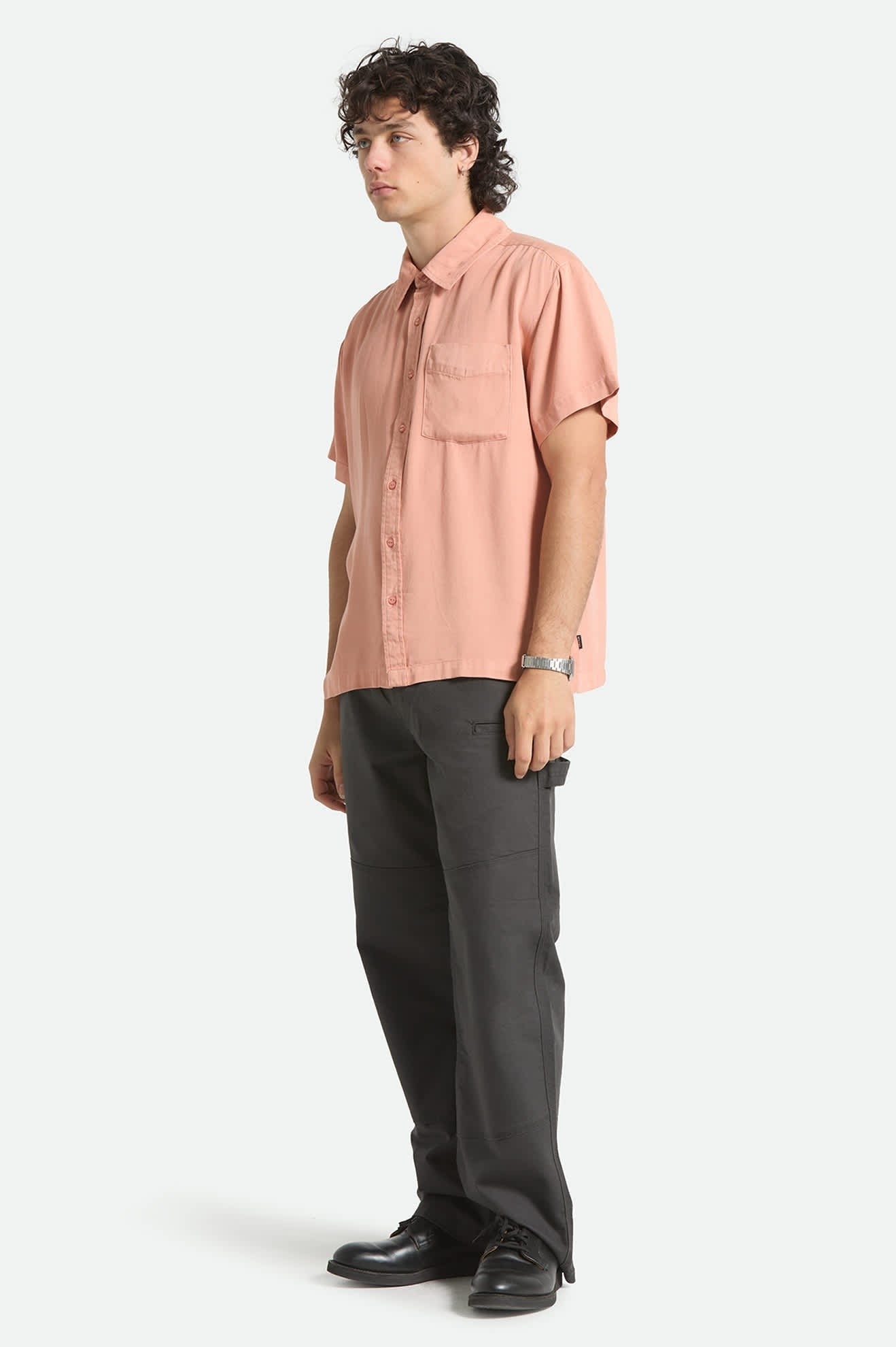 Cooling Comfort Short Sleeve Shirt - Silver Pink