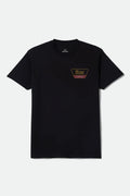 Linwood Standard T-Shirt - Black/Metal Bronze/Red Mahogany