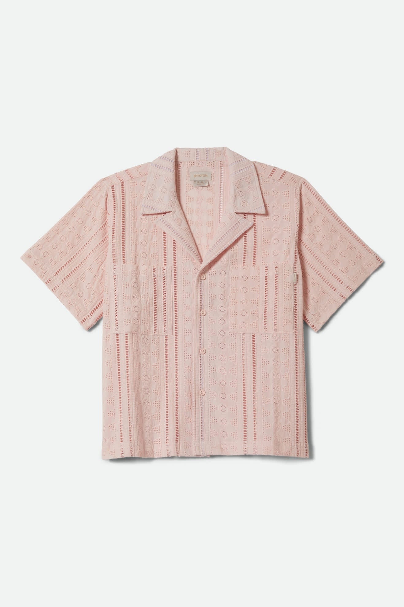Paradise Lounge Short Sleeve Shirt - Chalk Pink
