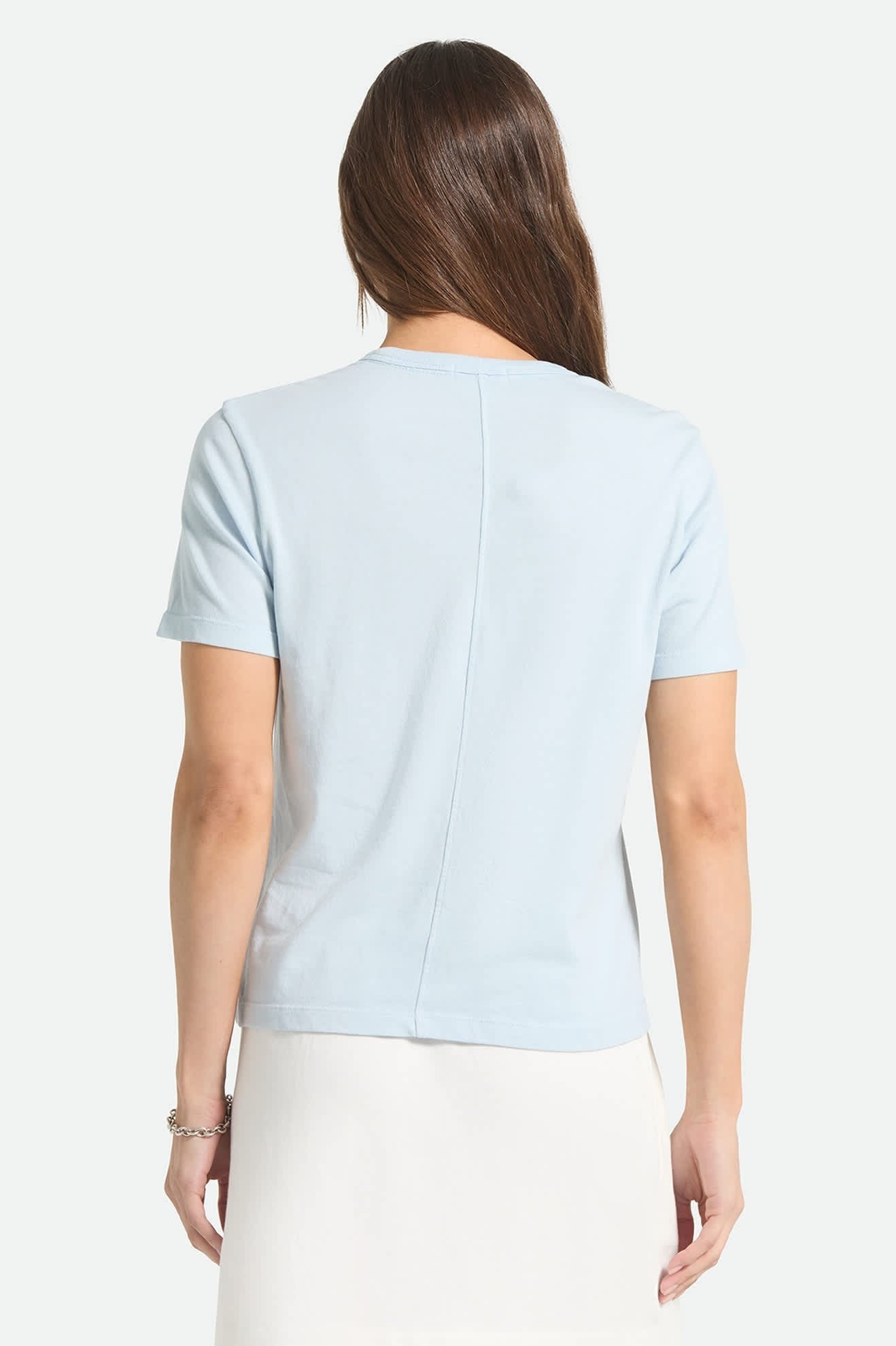 Carefree Organic Garment Dye Perfect T-Shirt - Blue Aura