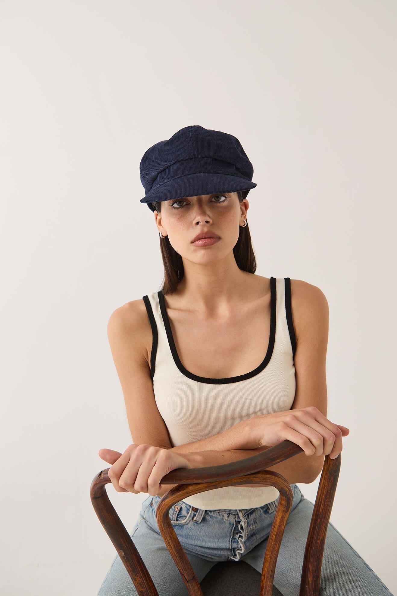 Bailey Cap - Navy Corduroy