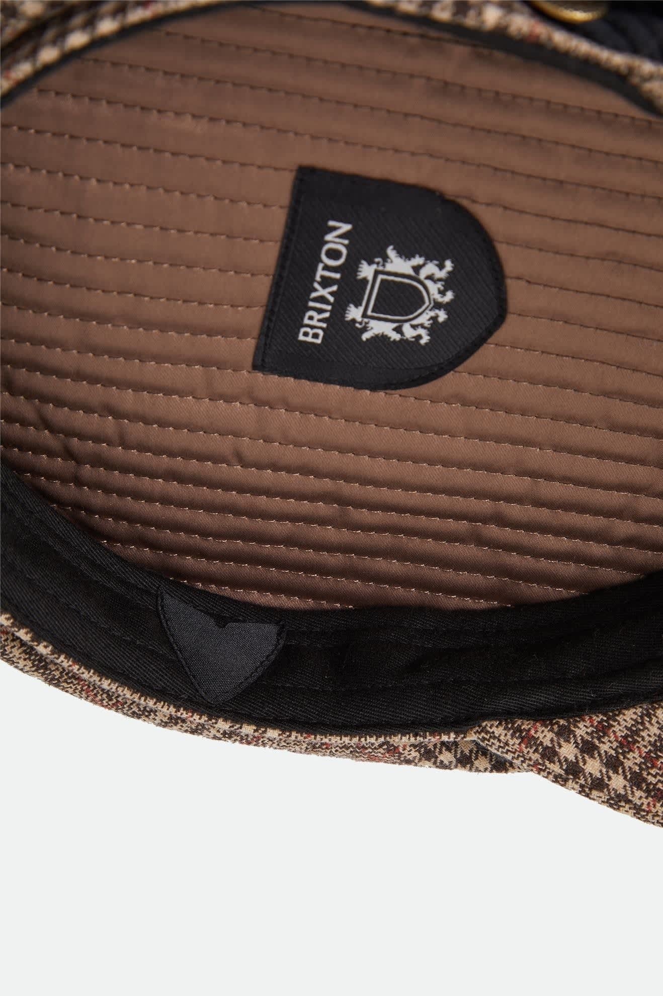 Fiddler Fisherman Cap - Brown/Tan/Red Plaid