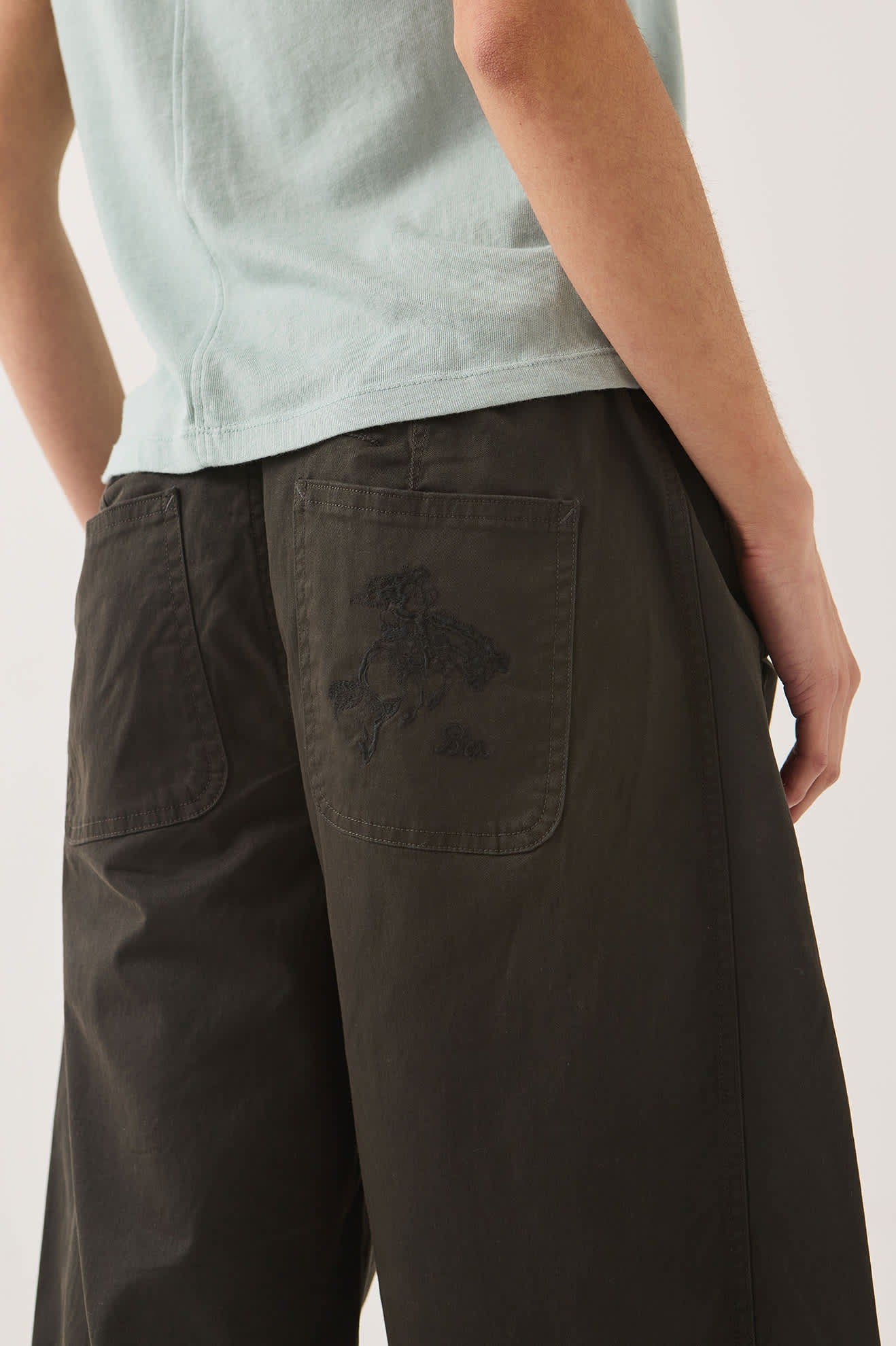 Utility Everyday Barrel Pant - Washed Black