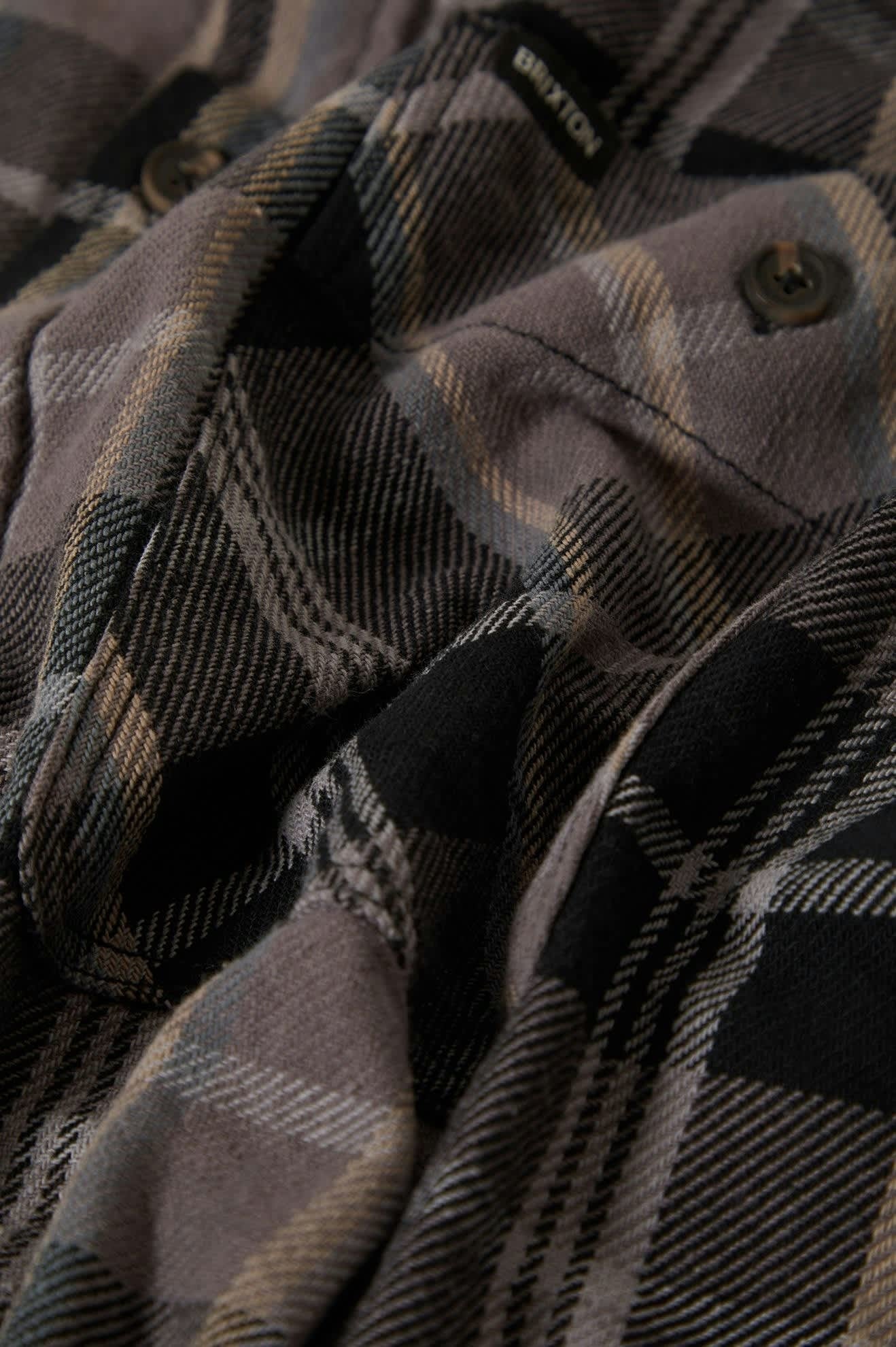 Vintage Wash Flannel - Black/Charcoal Beige/Slate
