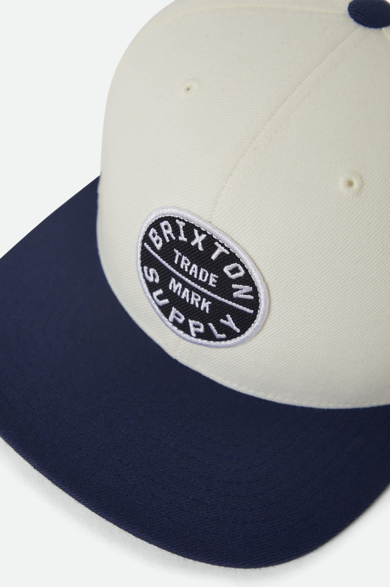 Oath III Snapback - Off White/Midnight Blue