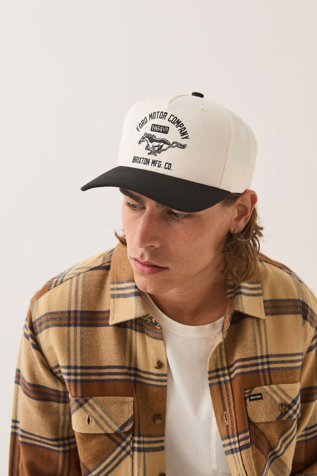 Ford Mustang Snapback - Wimbledone White/Burnt Rubber