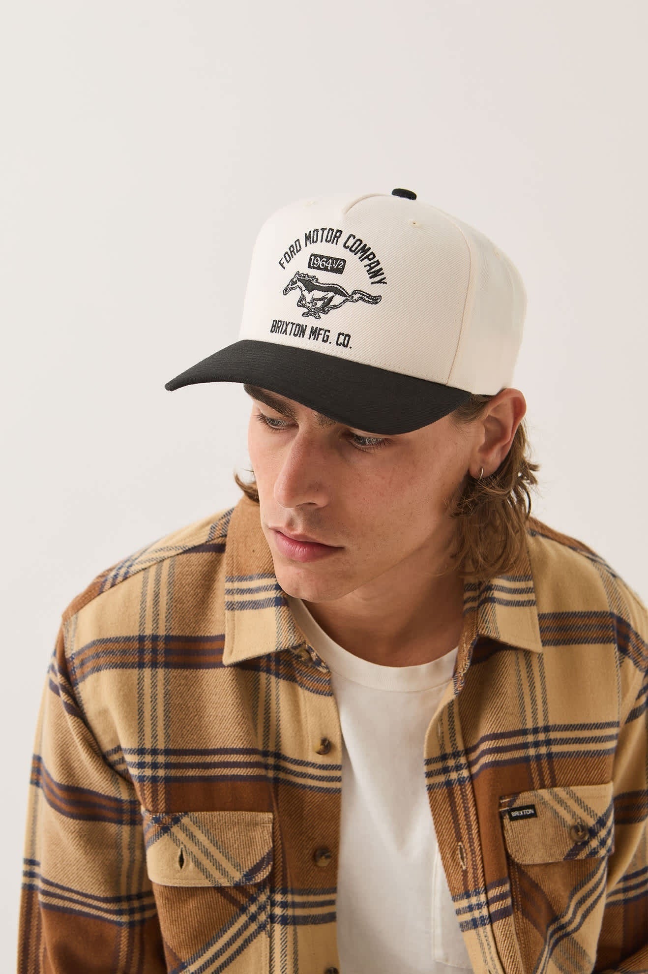 Ford Mustang Snapback - Wimbledone White/Burnt Rubber