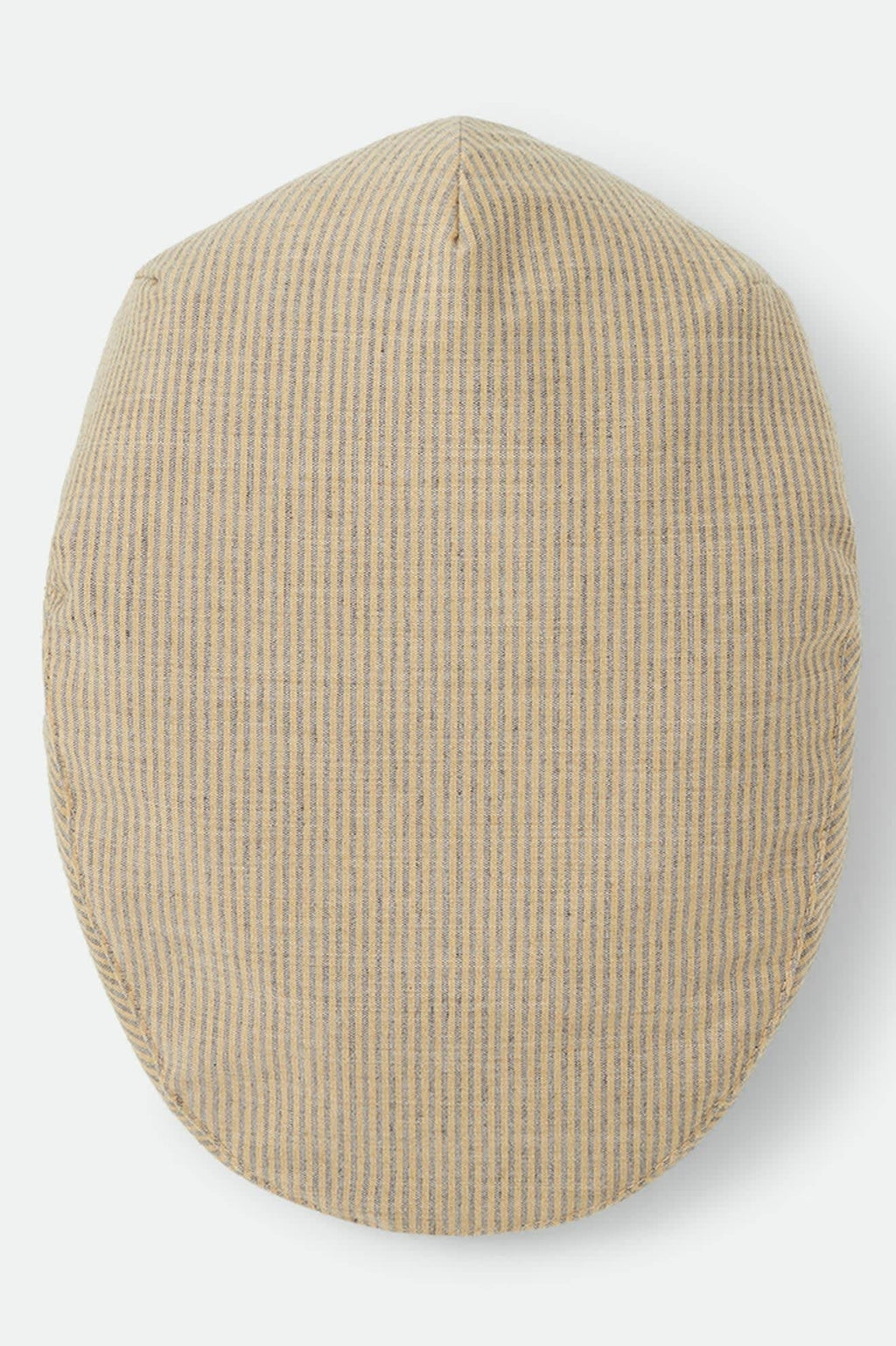 Hooligan Flat Cap - Khaki Stripe/Washed Black