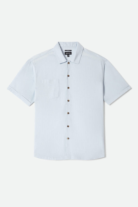 The Vintage Short Sleeve Shirt - Blue Aura