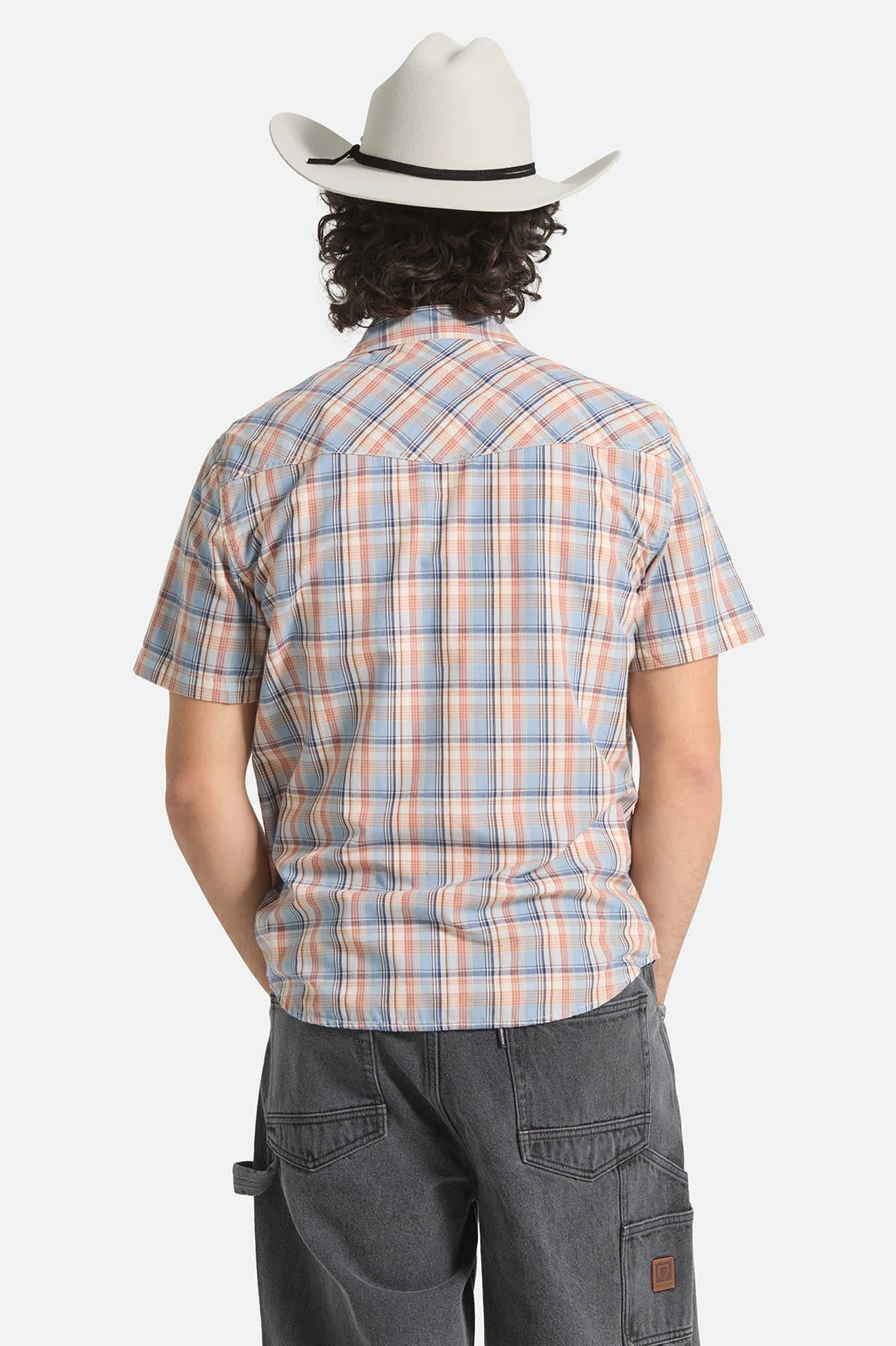 The Breezy Wayne Short Sleeve Shirt - Blue Multi Plaid