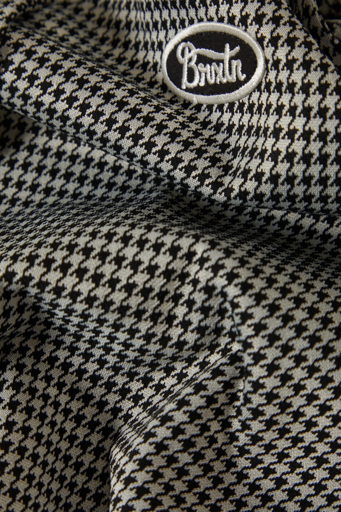 Houndstooth Leisure Vest - Winter White/Black