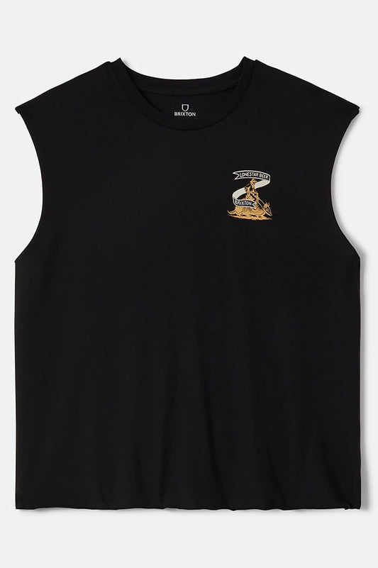 Lone Star Armadillo Muscle T-Shirt - Black
