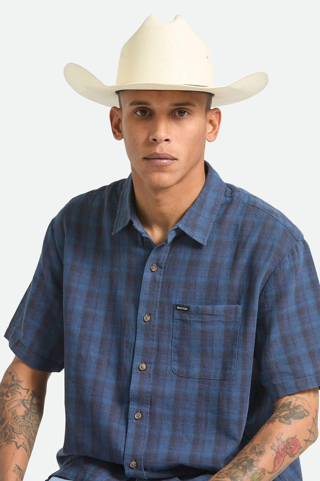 Laredo Straw Cowboy Hat - Bone