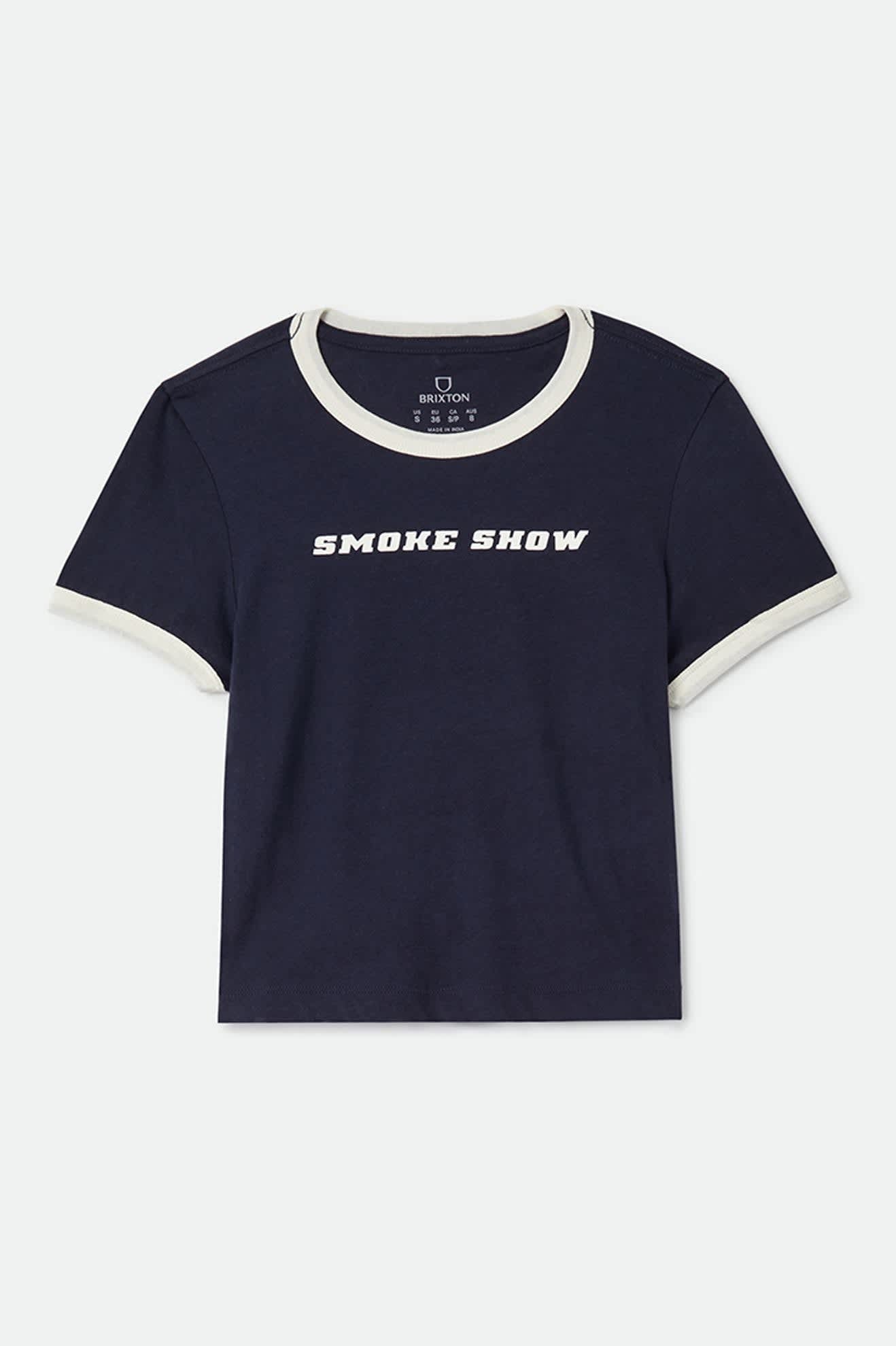 Smoke Show Baby T-Shirt - Washed Navy/Whitecap