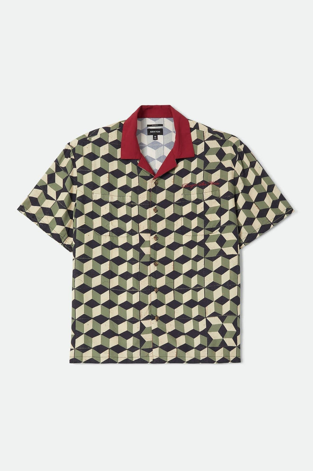 Burger She Wrote Shirt - Black/Green Tile