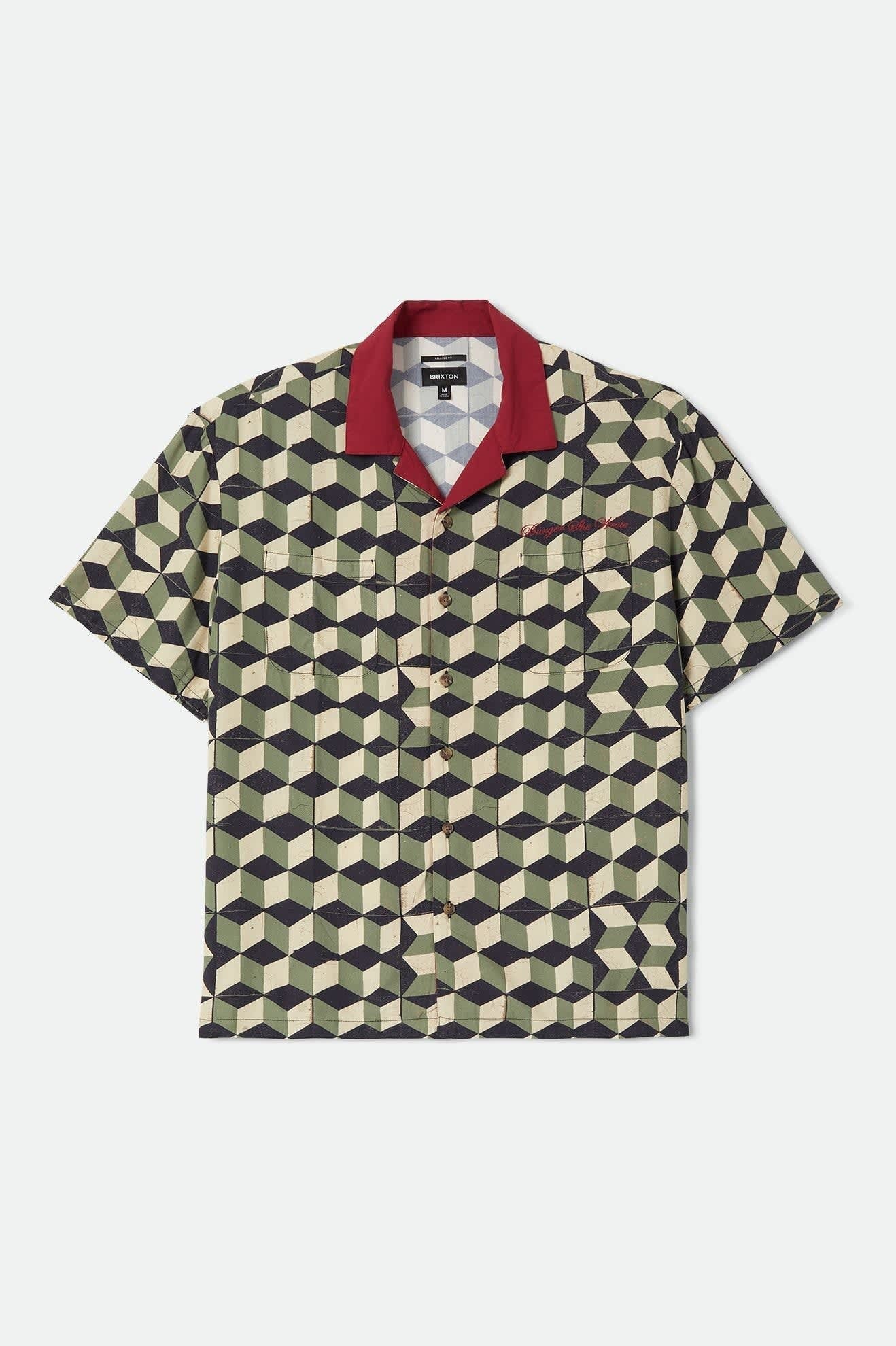 Burger She Wrote Shirt - Black/Green Tile