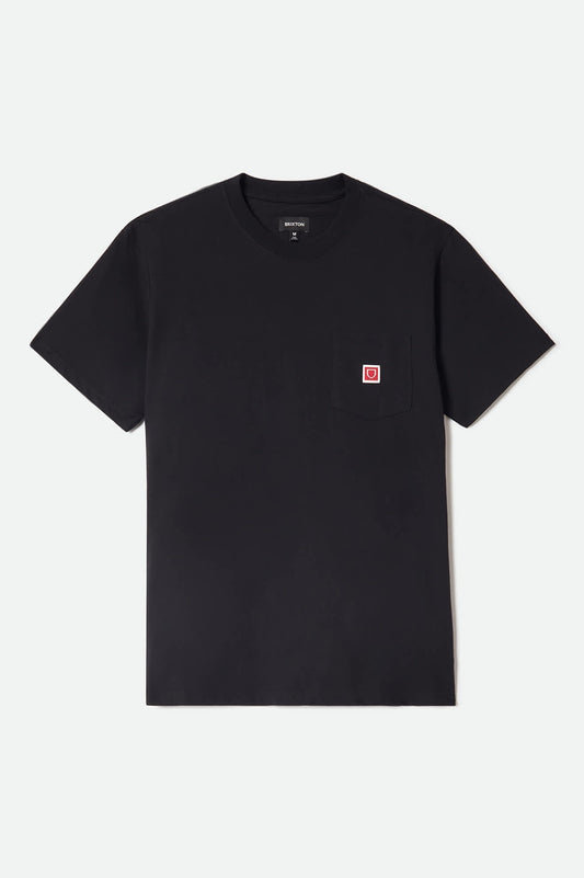 Beta Sheild Short Sleeve Pocket T-Shirt - Black