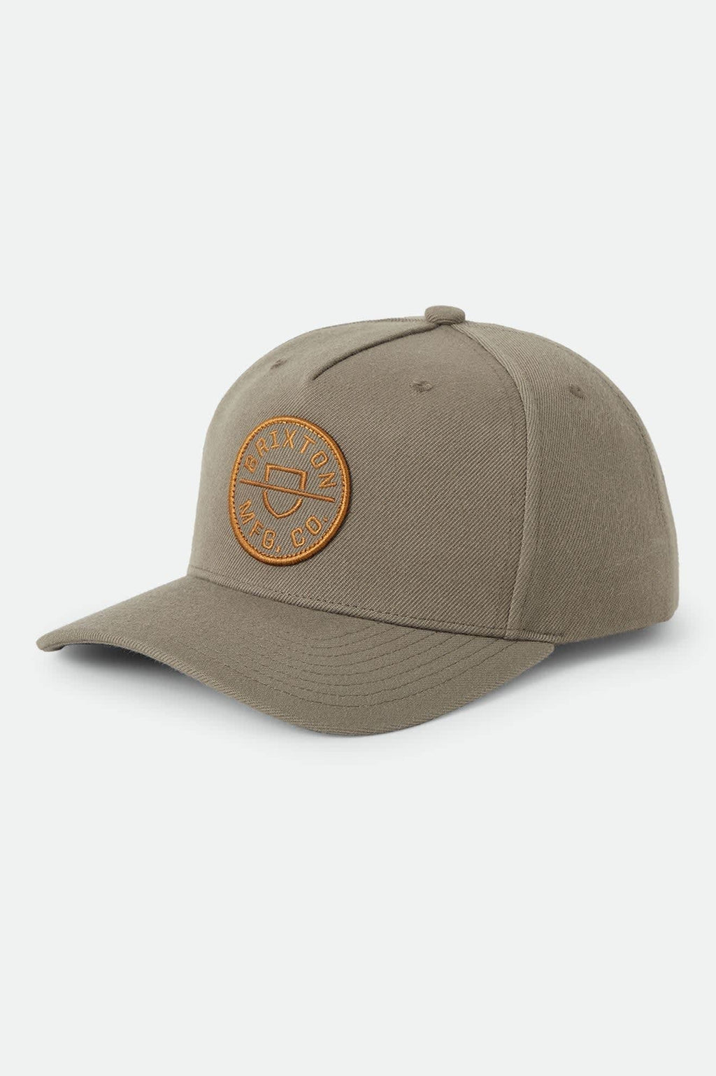 Crest Snapback - Dark Olive/Caramel