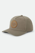 Crest Snapback - Dark Olive/Caramel