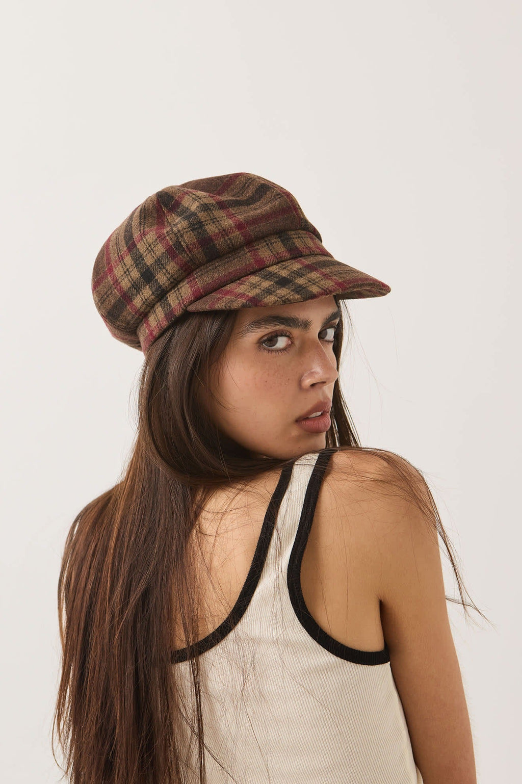 Bailey Cap - Sand/Red/Brown