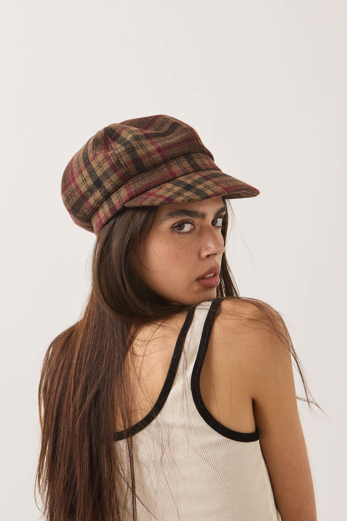 Bailey Cap - Sand/Red/Brown
