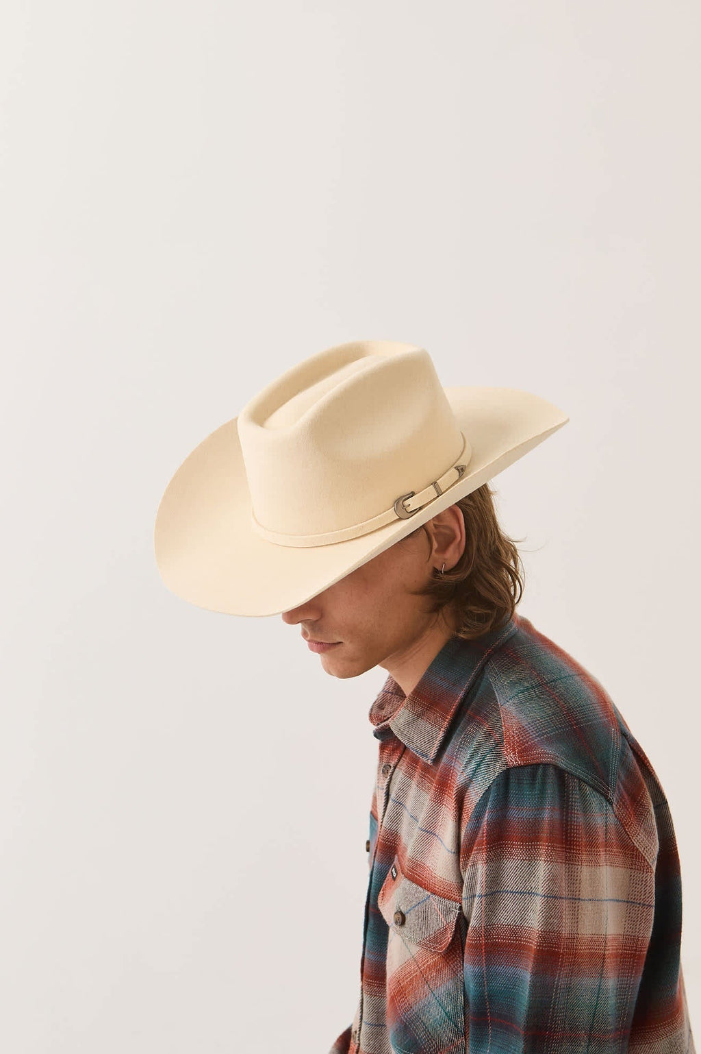 Prescott Brick Top Cowboy Hat - Wax Paper