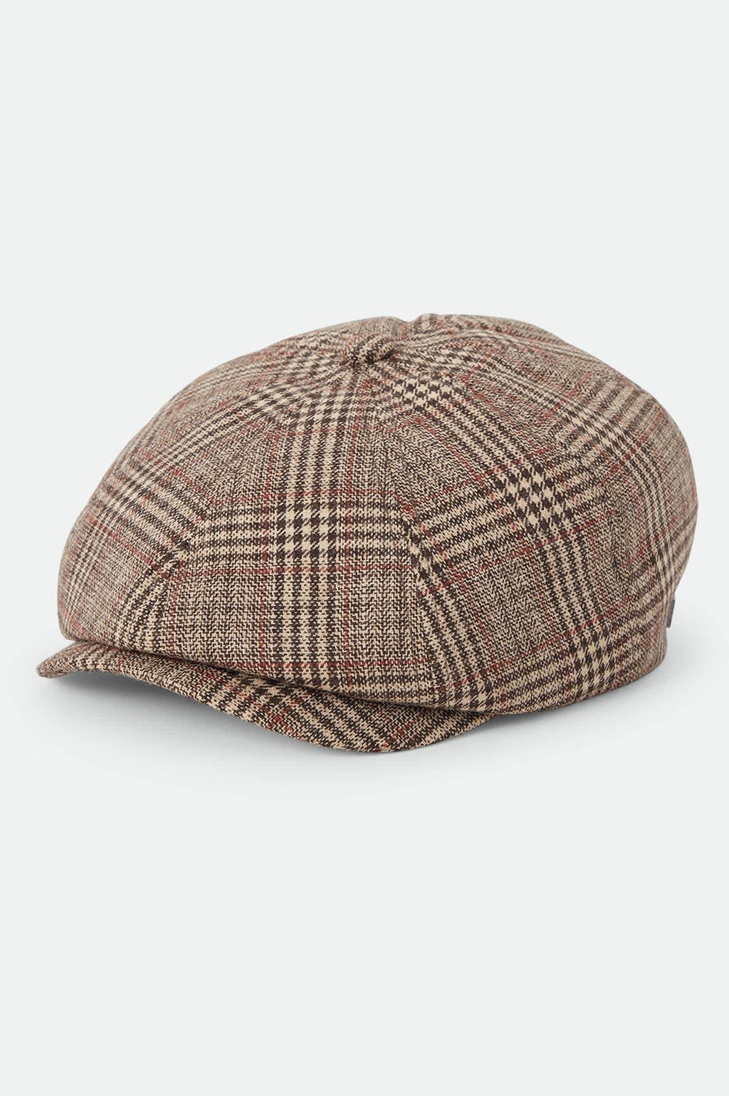 Brood Newsboy Cap - Brown/Tan/Red Plaid
