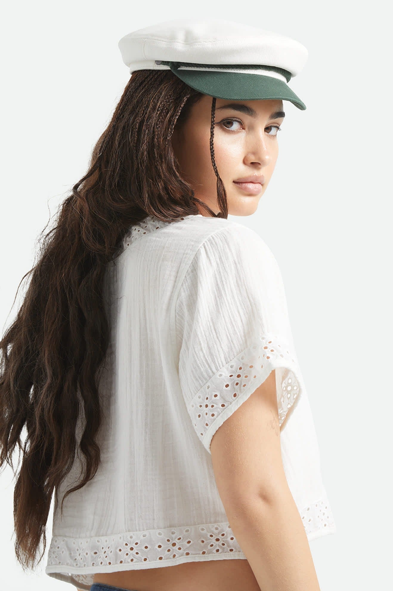 Fiddler Fisherman Cap - Primal Green/Whitecap