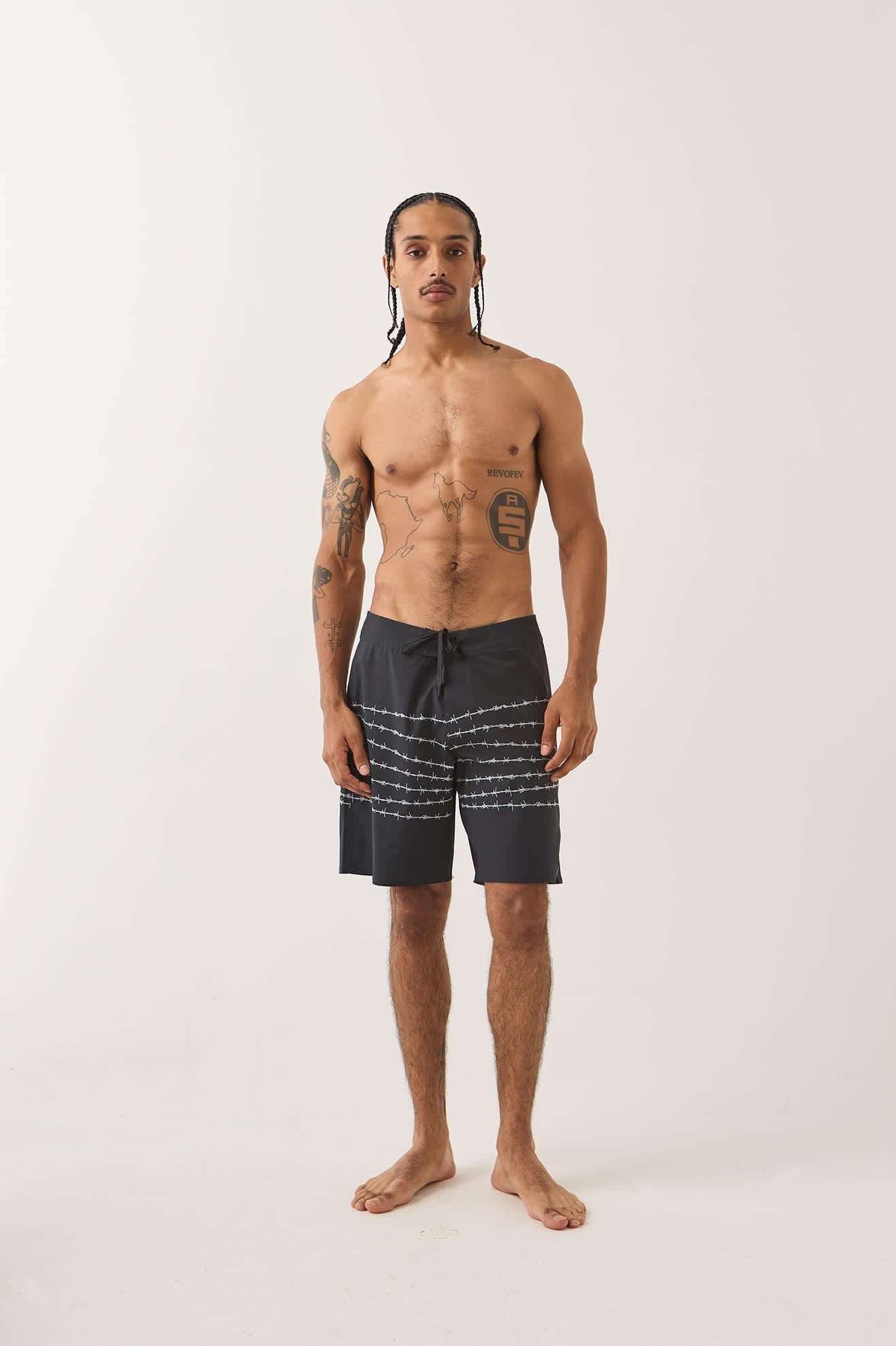 Blitz Boardshort 19" - Black/Barb Wire