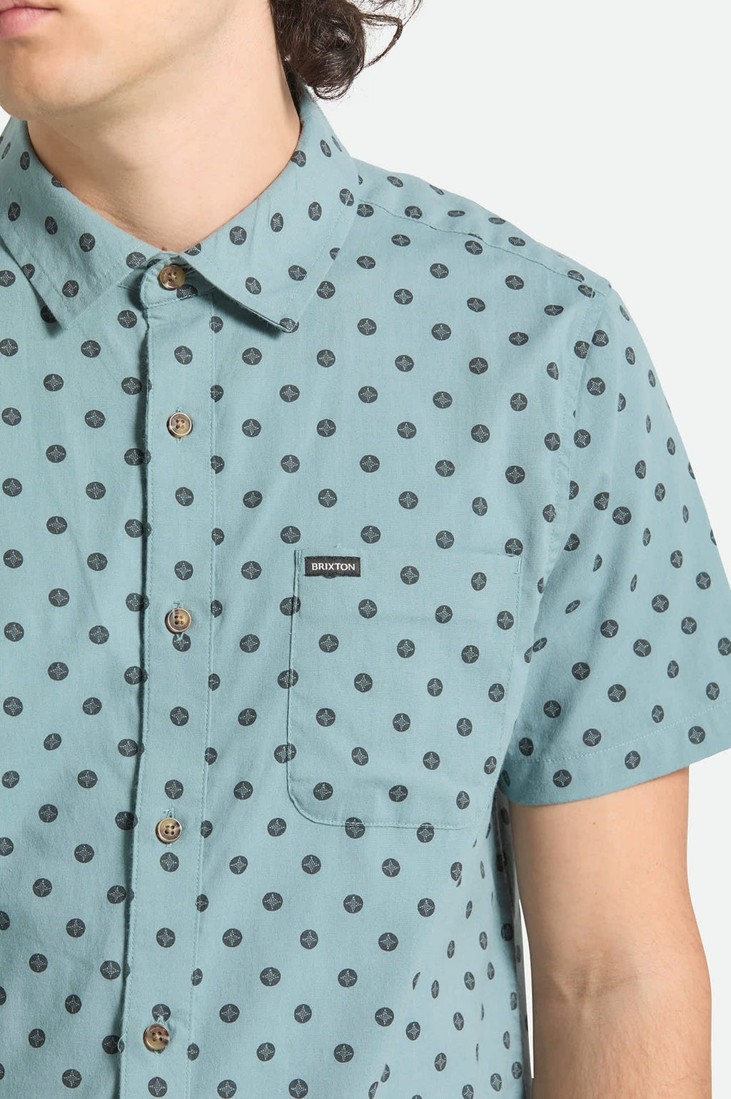 Charter Print Short Sleeve Shirt - Micro Street Tile