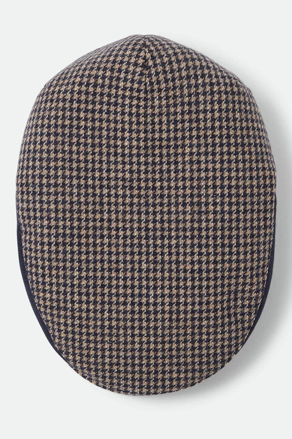 Hooligan Flat Cap - Navy/Sand Houndstooth