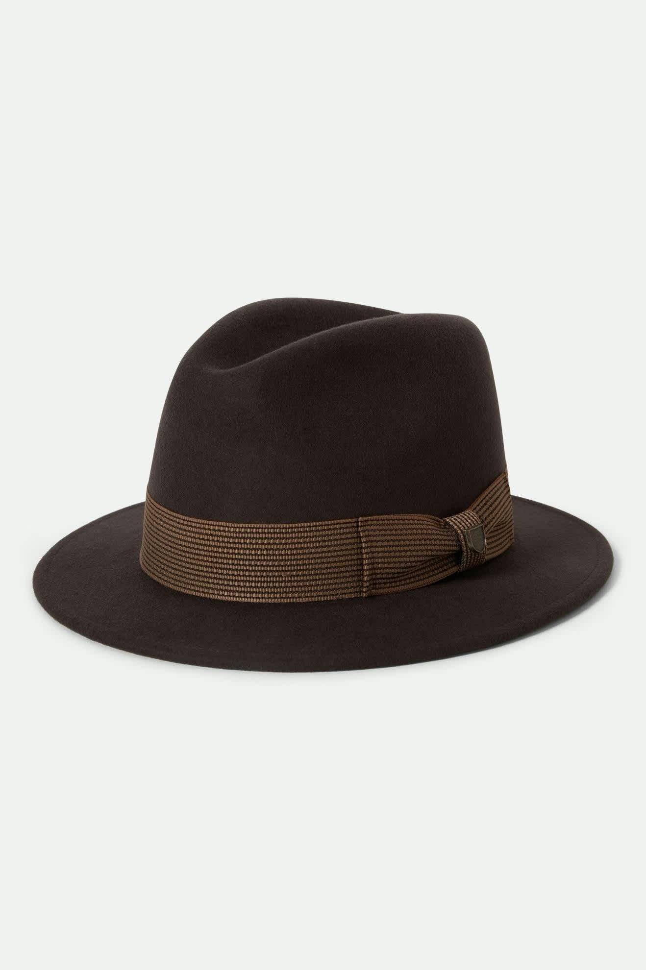 Roma Fedora - Chocolate/Bronze