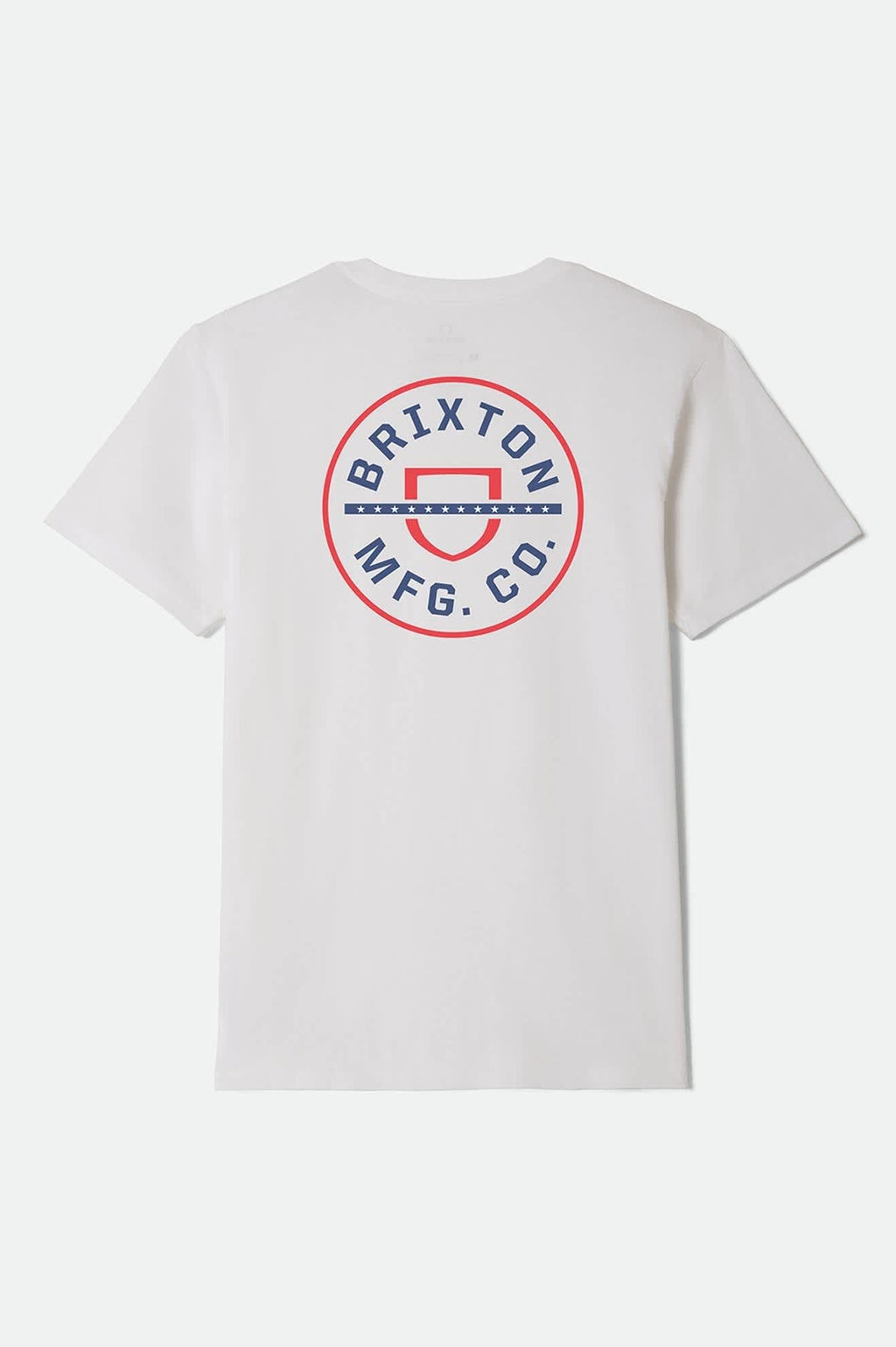 Crest Starline Short Sleeve Standard T-Shirt - White/Red/Navy