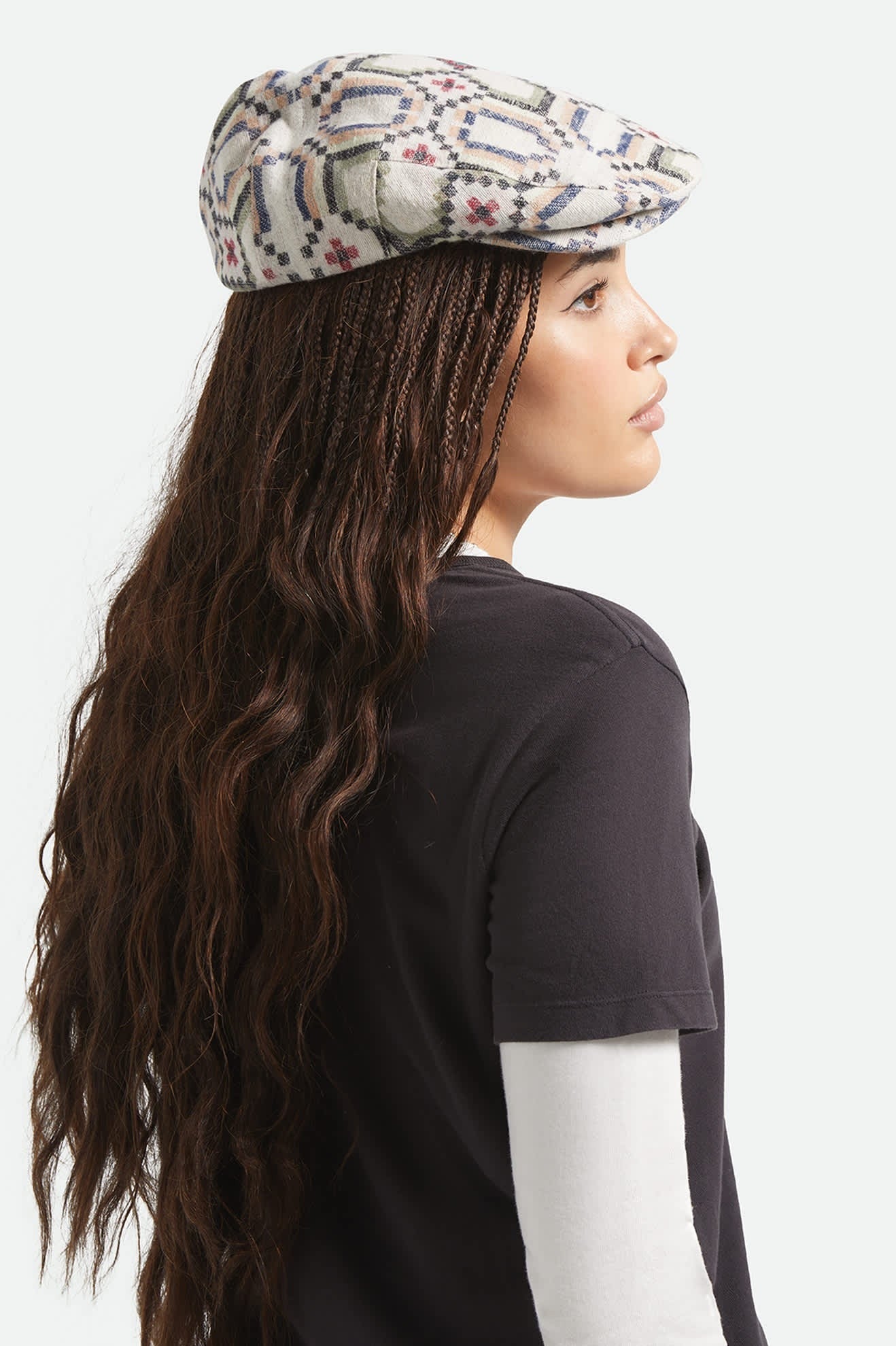 Hooligan Flat Cap - Digi Tile Flannel
