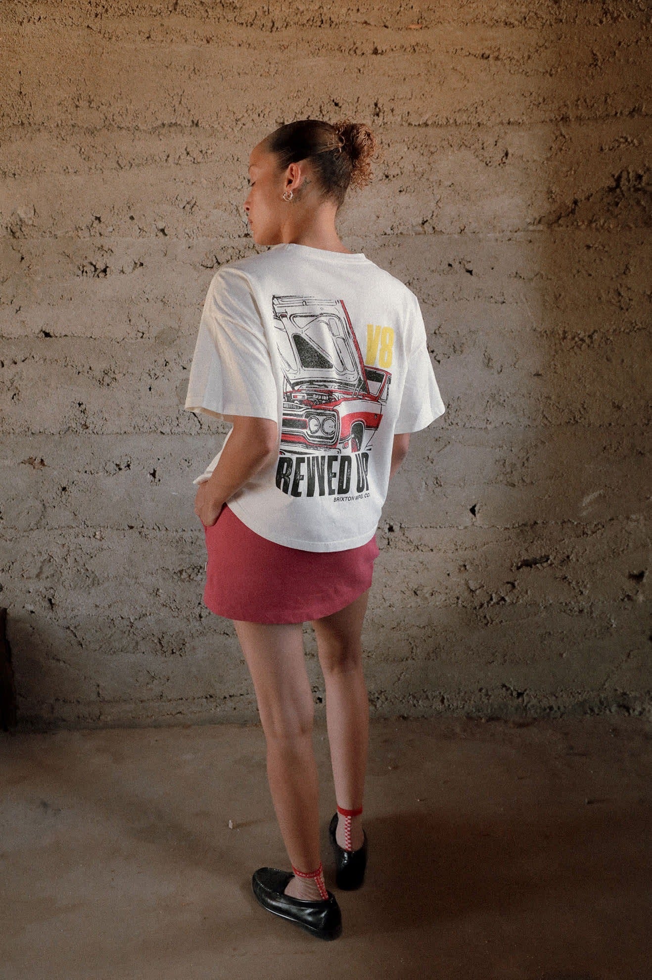 Revved Up Boxy Crew T-Shirt - Off White