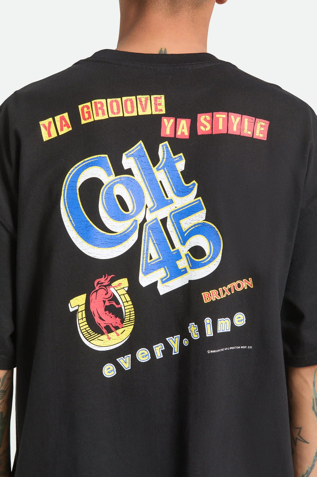 Colt 45 Everytime Short Sleeve Oversized T-Shirt - Black